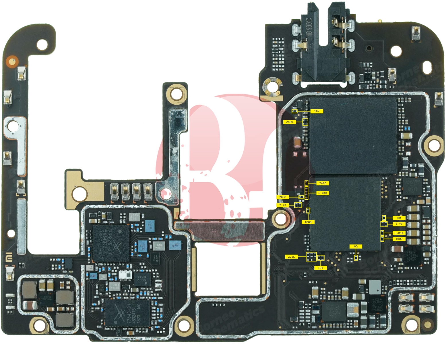 REDMI K20 RESISTANCE VALUE ON PAD.jpg