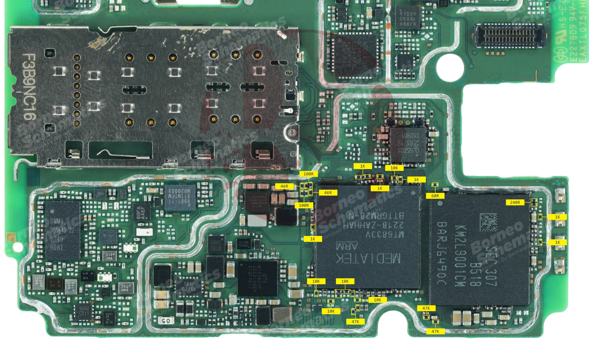 SAMSUNG SM-A146 RESISTANCE VALUE ON PAD.jpg