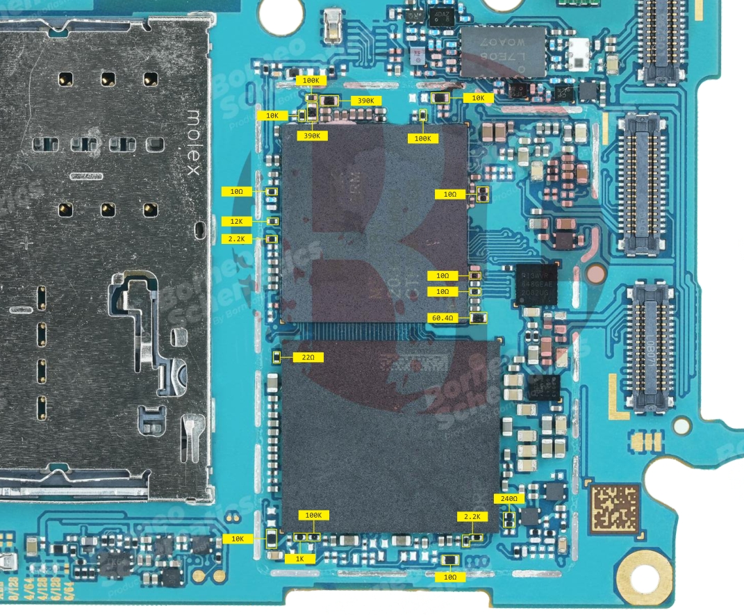 SAMSUNG SM-A315 RESISTANCE VALUE ON PAD.jpg