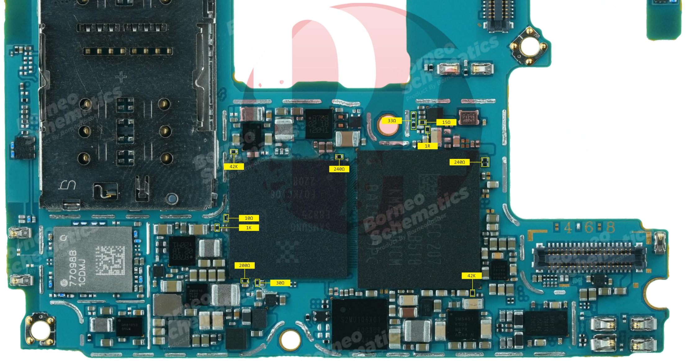 SAMSUNG SM-A336 RESISTANCE VALUE ON PAD.jpg