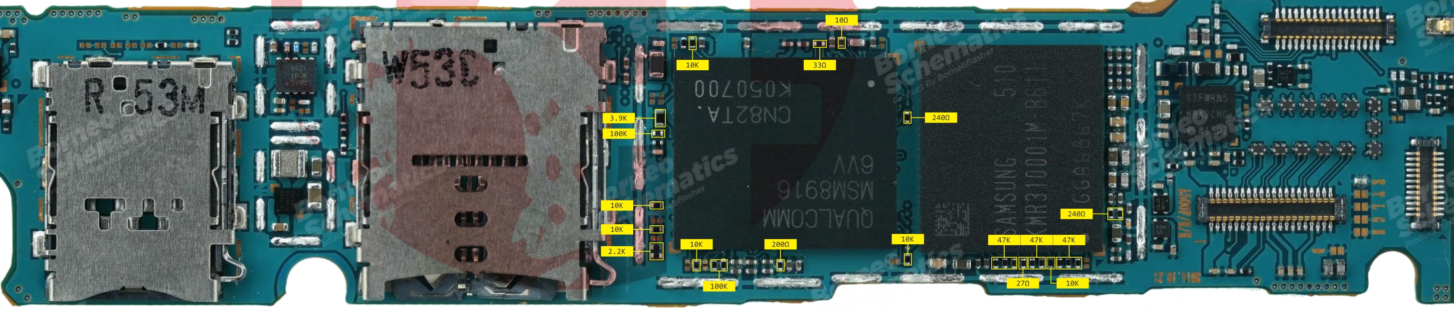 SAMSUNG SM-A500 RESISTANCE VALUE ON PAD.jpg