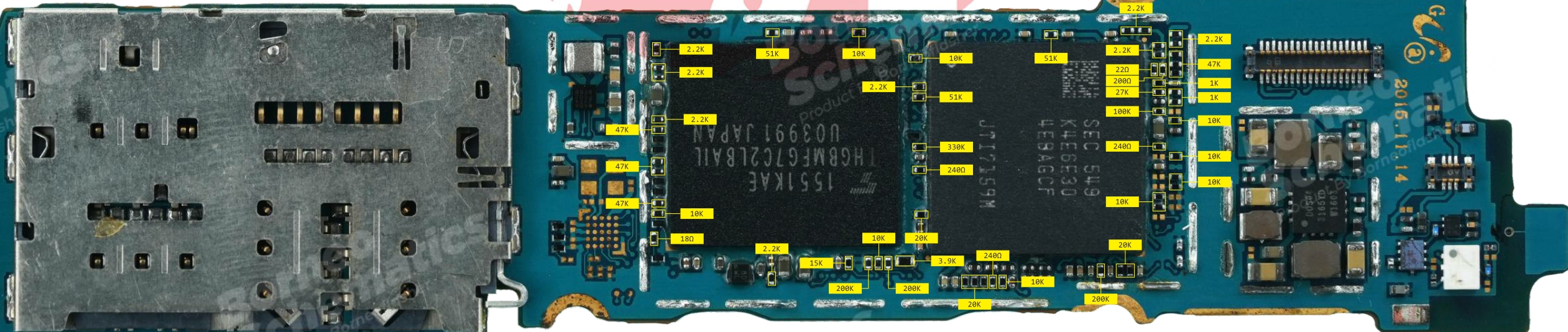 SAMSUNG SM-A510 RESISTANCE VALUE ON PAD.jpg