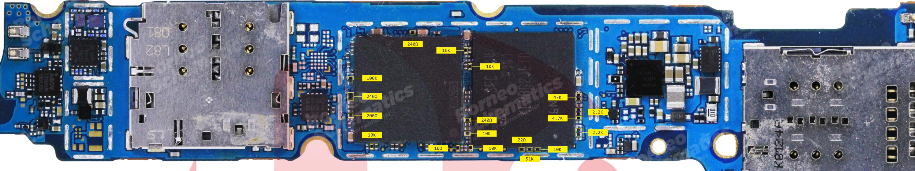 SAMSUNG SM-A520 RESISTANCE VALUE ON PAD.jpg