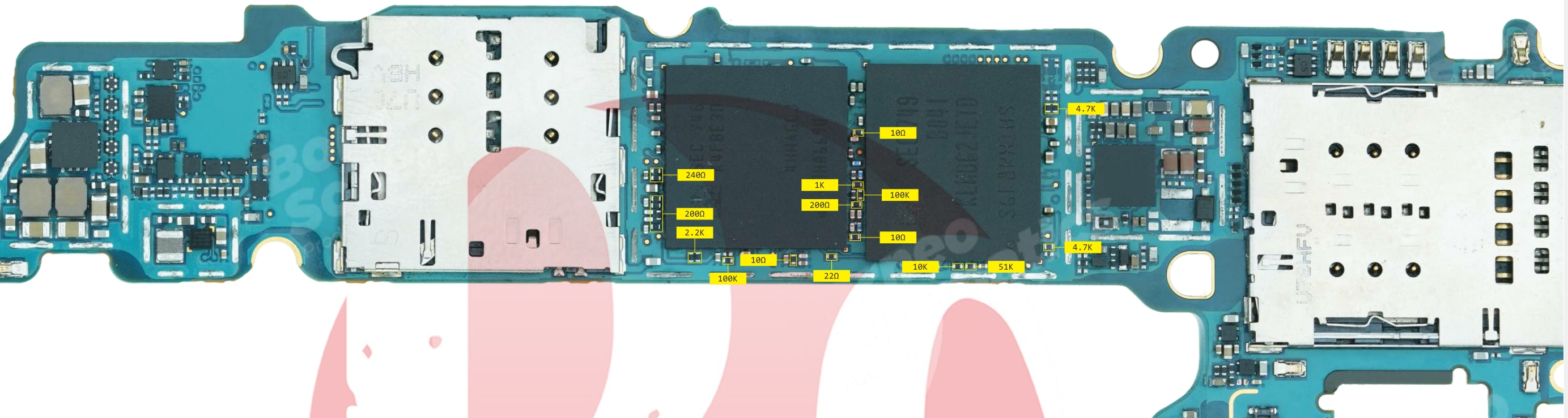 SAMSUNG SM-A530 RESISTANCE VALUE ON PAD.jpg