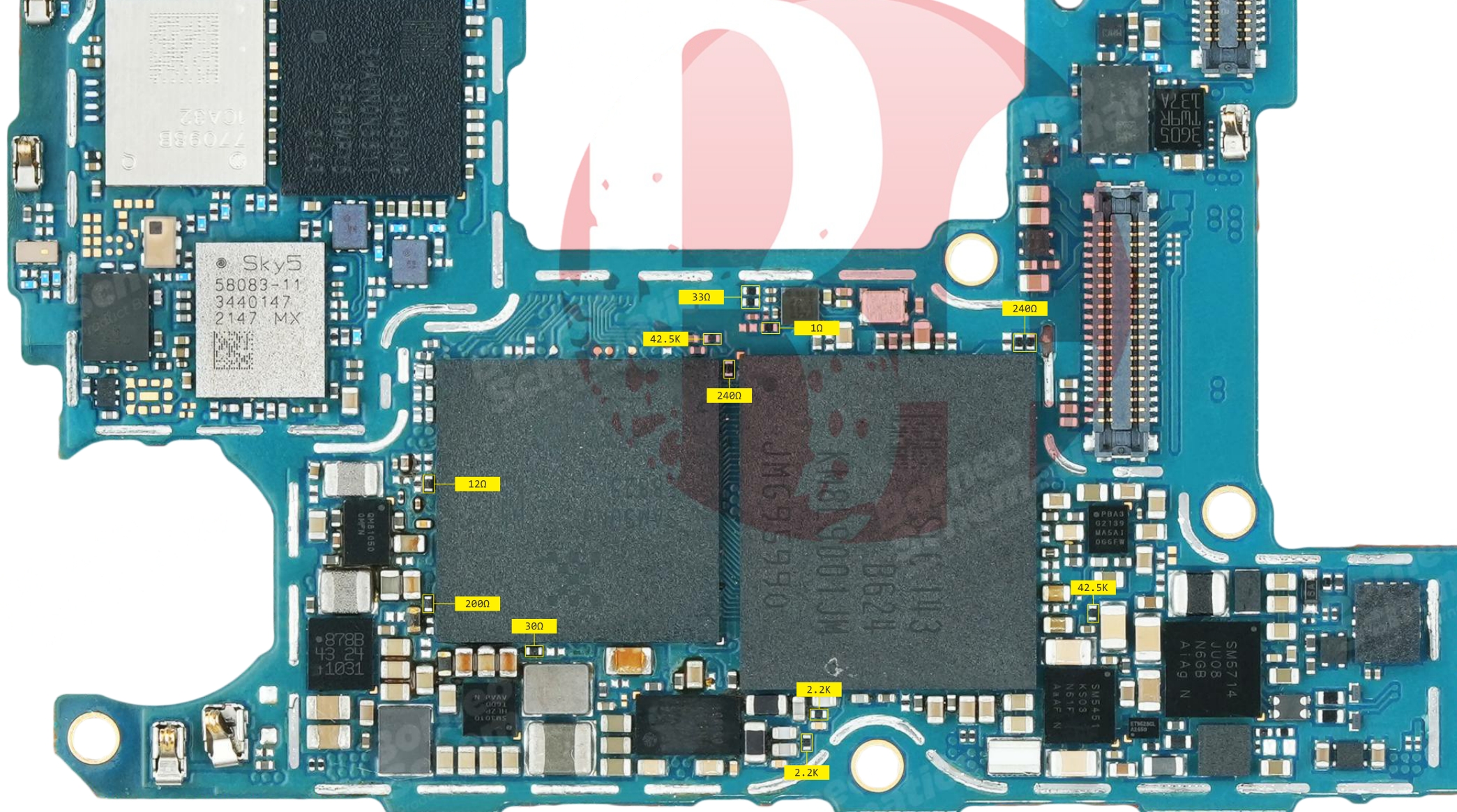 SAMSUNG SM-A536 RESISTANCE VALUE ON PAD.jpg