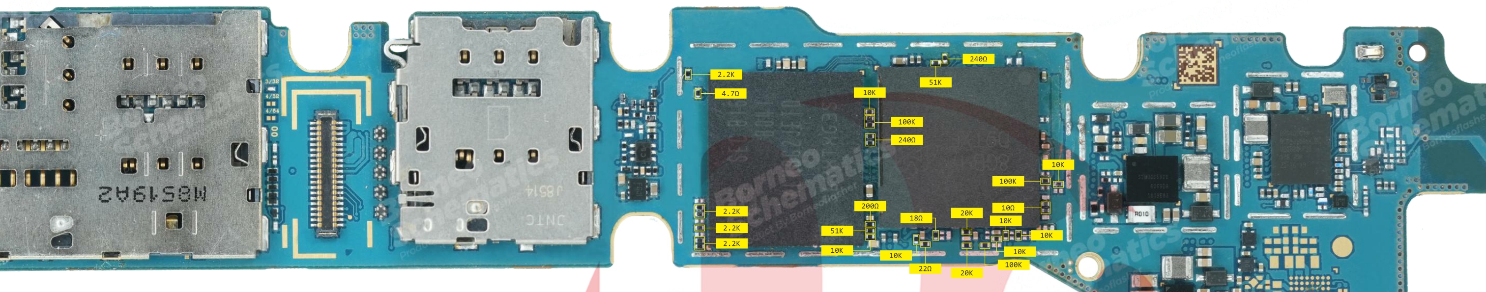 SAMSUNG SM-A600 RESISTANCE VALUE ON PAD.jpg