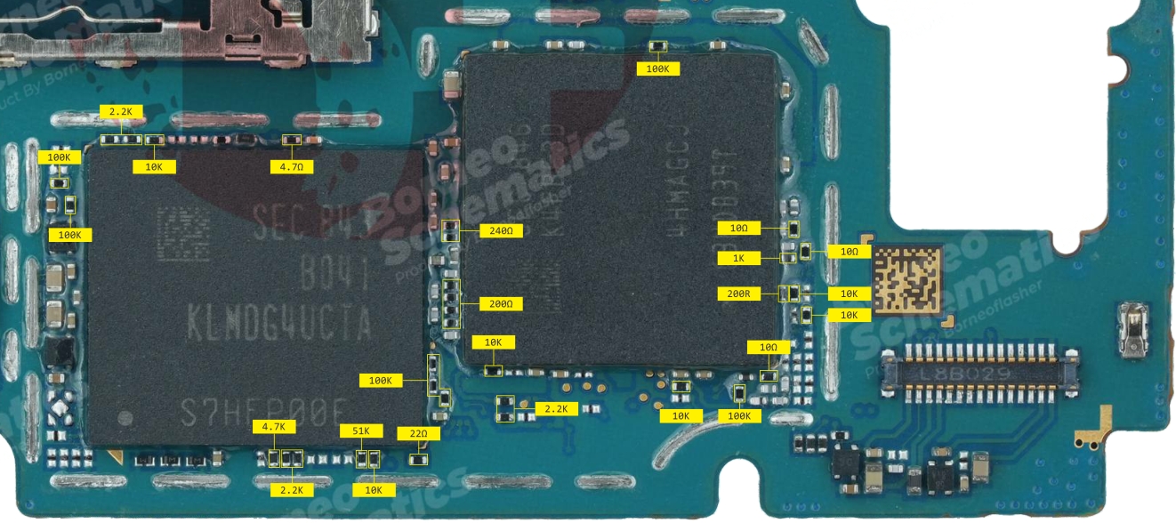 SAMSUNG SM-A750 RESISTANCE VALUE ON PAD.jpg