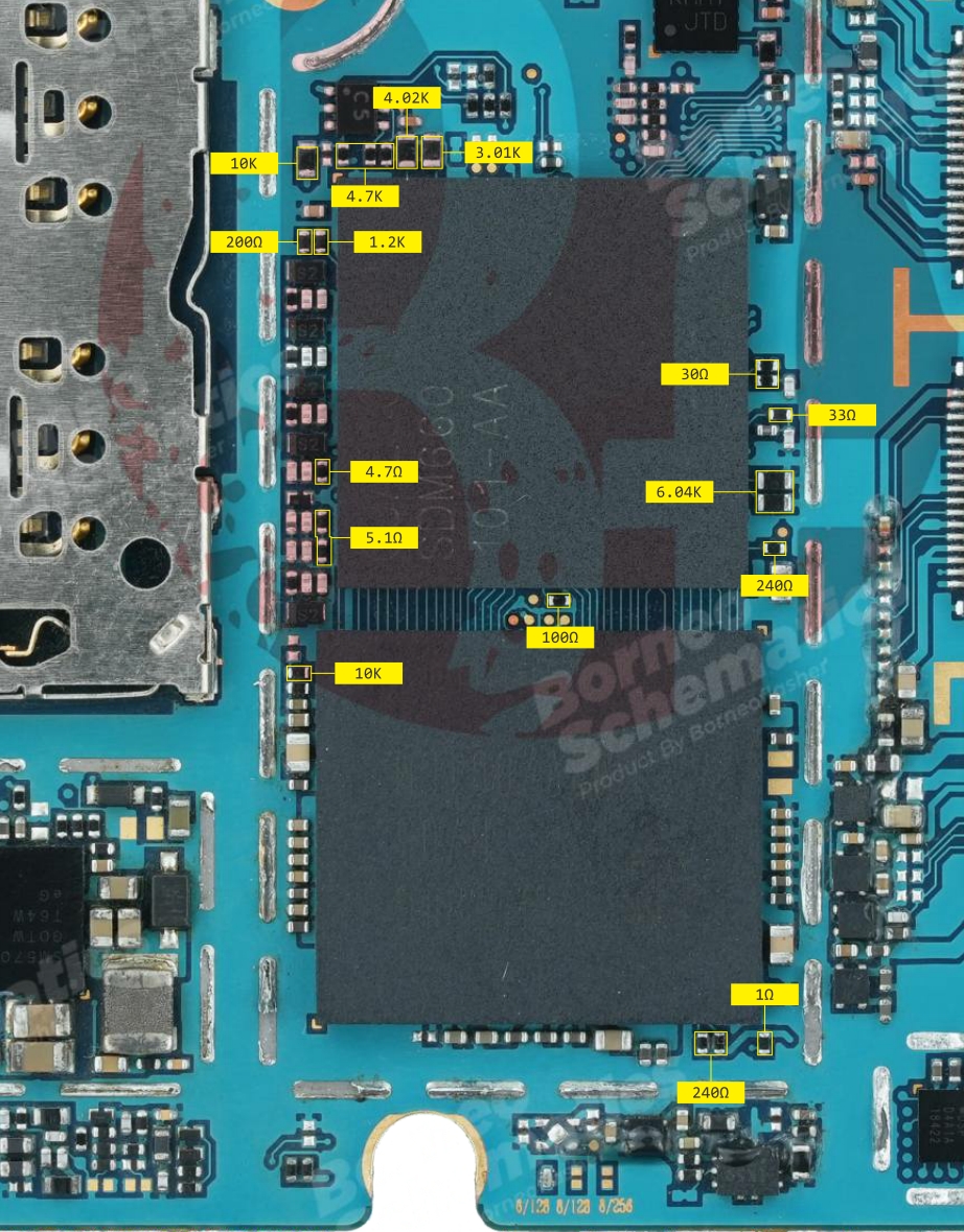 SAMSUNG SM-A920 RESISTANCE VALUE ON PAD.jpg