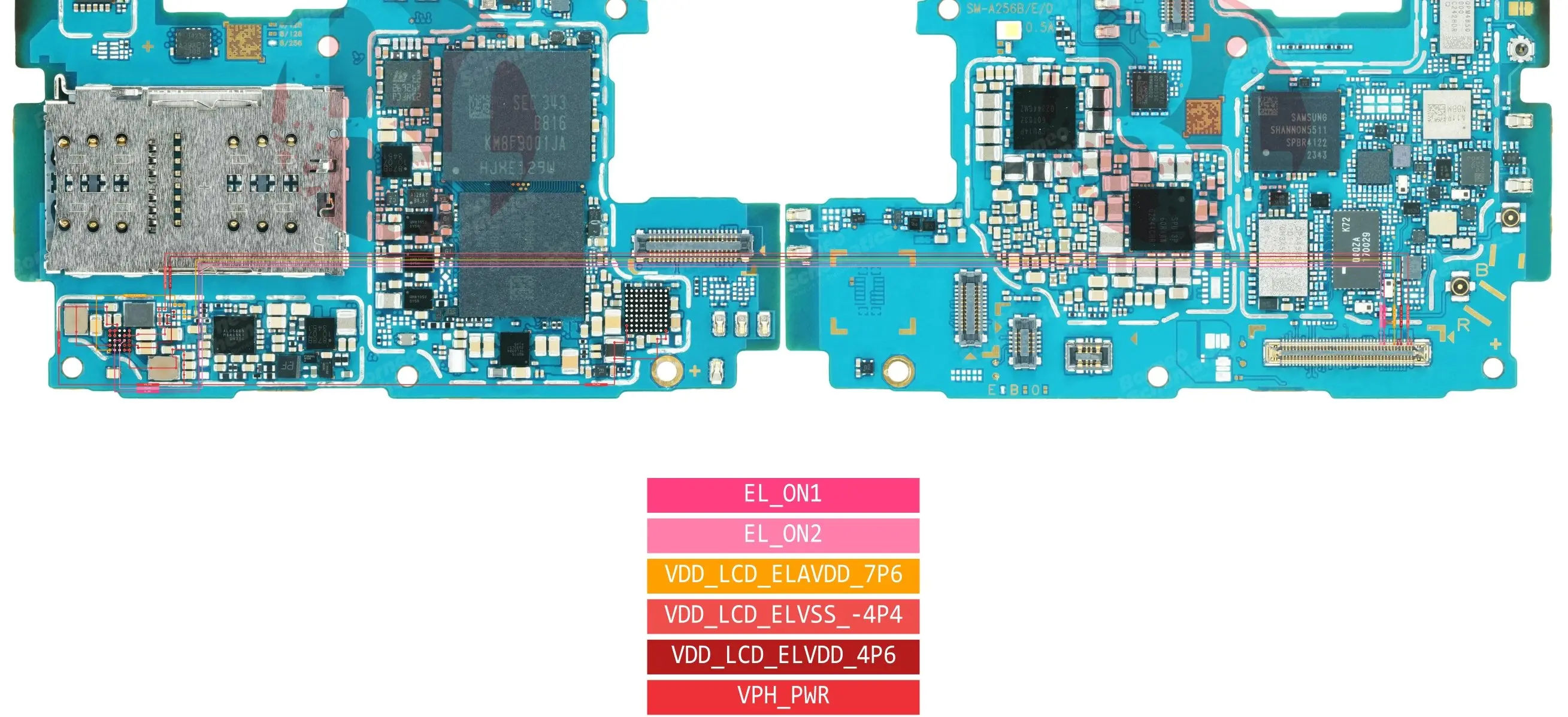 SAMSUNG SM-A256 LCD LIGHT.webp